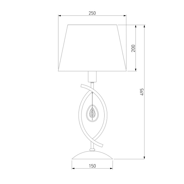 Настольная лампа Eurosvet 01066/1 перламутровое золото Фото № 2