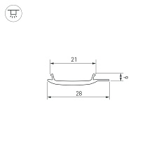 Рассеиватель Arlight Stretch-S-20-Wall-Side-10m 040819 1