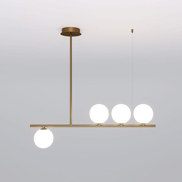 Подвесная люстра Eurosvet Fredo 70136/4 латунь изображение Подвесная люстра Eurosvet Fredo 70136/4 латунь Фото №