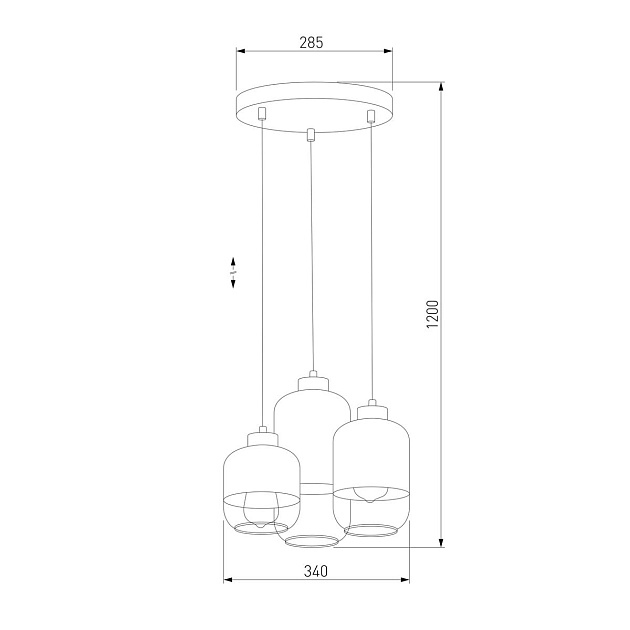 Подвесная люстра TK Lighting 3357 Marco Silver Фото № 2