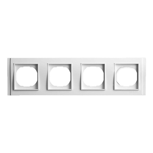 Рамка 4-постовая Vesta-Electric Verona белый FRM020401BEL Фото № 