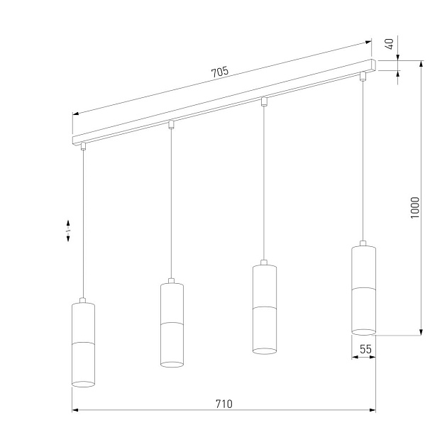Подвесной светильник TK Lighting 4357 Elit White изображение 2 Подвесной светильник TK Lighting 4357 Elit White Фото № 2