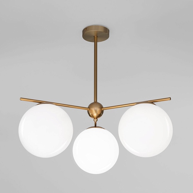 Подвесная люстра Eurosvet Marbella 60147/3 латунь изображение Подвесная люстра Eurosvet Marbella 60147/3 латунь Фото №