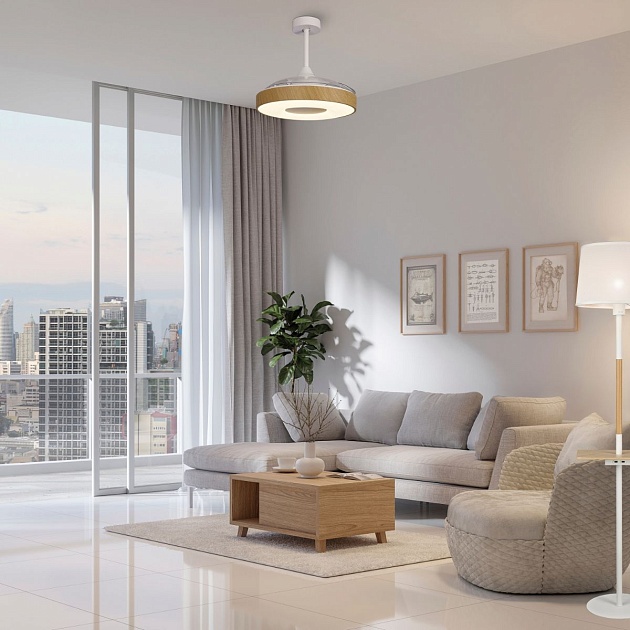 Потолочная светодиодная люстра-вентилятор Mantra COIN 8220 Фото № 3