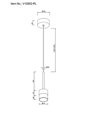 Подвесной светодиодный светильник Moderli Self V10852-PL 1