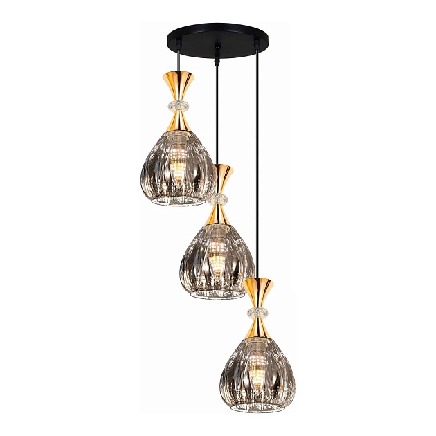 Подвесная люстра Reluce 09015-0.9-03 Smoke Фото № 