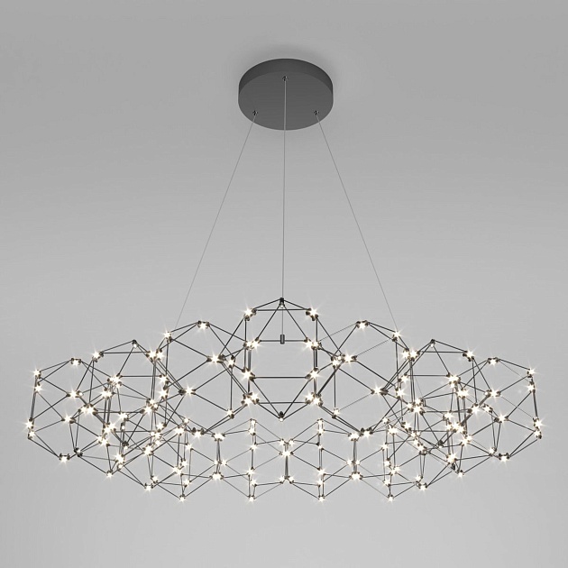 Подвесной светодиодный светильник Eurosvet Uma 90169/15 черный жемчуг Фото № 