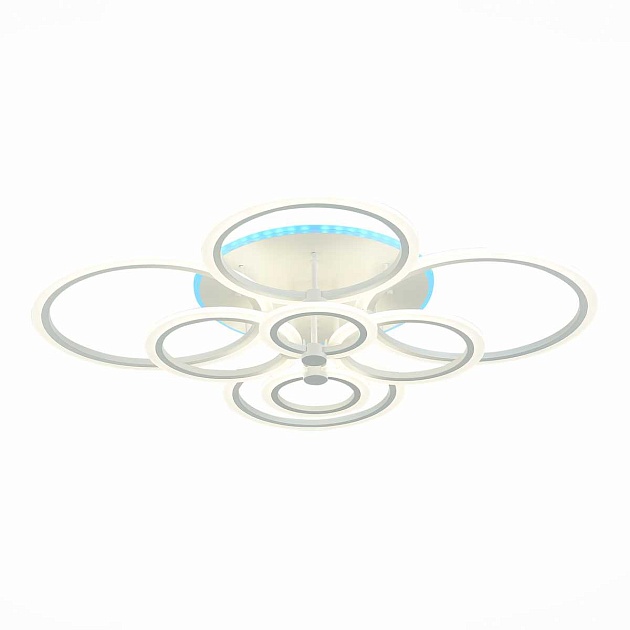 Потолочная светодиодная люстра Evoluce Cerina SLE500552-08RGB изображение Потолочная светодиодная люстра Evoluce Cerina SLE500552-08RGB Фото №