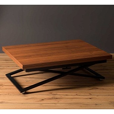 Стол-трансформер Levmar Compact D44/S53 (миланский орех/черные опоры) 7001282201