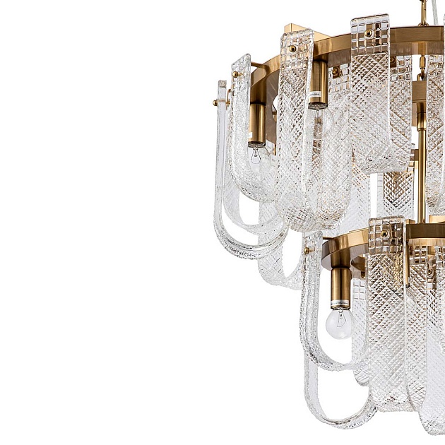 Подвесная люстра Indigo BRINA 12027/12P Brass V000365 изображение 2 Подвесная люстра Indigo BRINA 12027/12P Brass V000365 Фото № 2