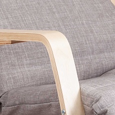 Кресло-качалка AksHome Smart серый ткань 66506 3