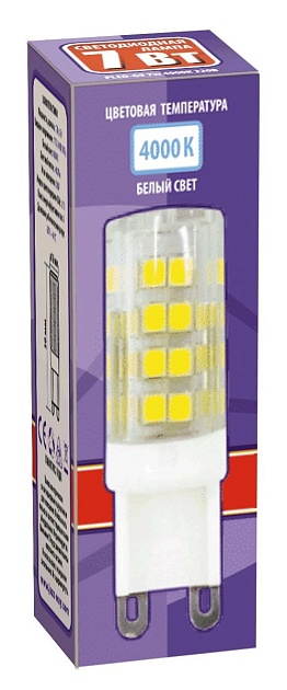 Лампа светодиодная Jazzway G9 7W 4000K прозрачная 1039095B изображение 3 Лампа светодиодная Jazzway G9 7W 4000K прозрачная 1039095B Фото № 3