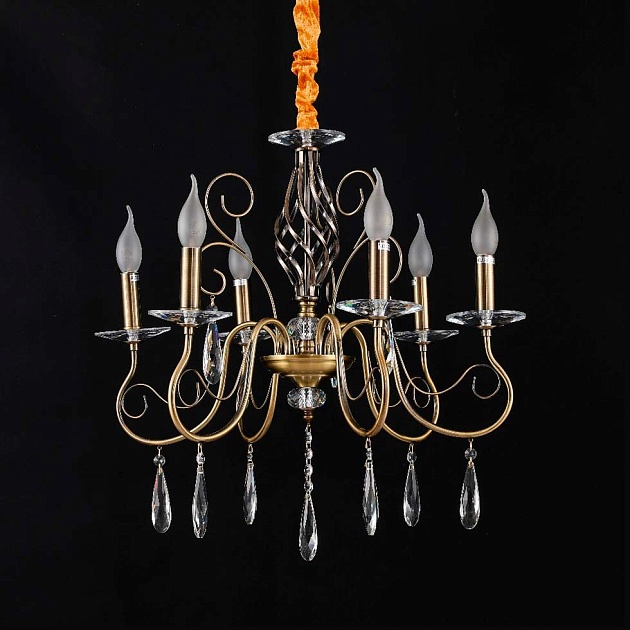 Подвесная люстра ЭкономСвет 15007/6AB+CL Фото № 