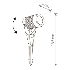 Ландшафтный светодиодный светильник Nowodvorski Spike Led 9100 1