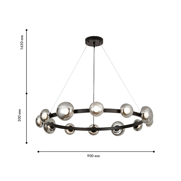 Подвесная светодиодная люстра Favourite Svamp 4517-12P изображение 2 Подвесная светодиодная люстра Favourite Svamp 4517-12P Фото № 2