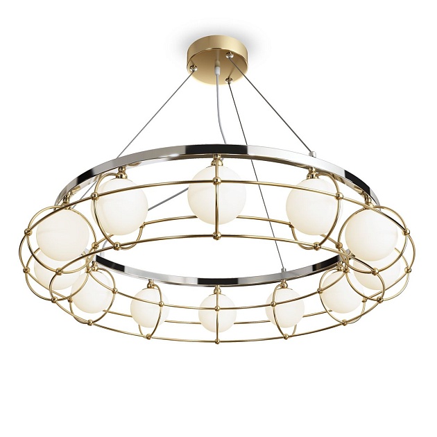 Подвесная люстра Maytoni Carcass MOD312PL-12GCH Фото № 