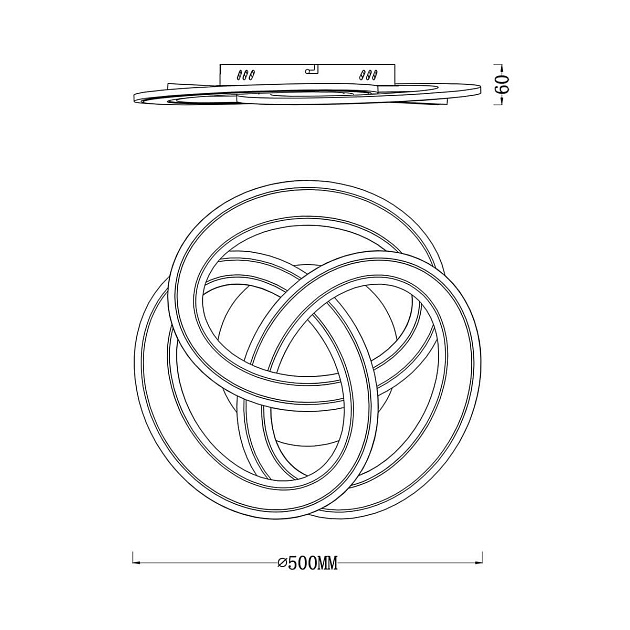 Потолочный светодиодный светильник Escada Quant 10243/3LED Фото № 2
