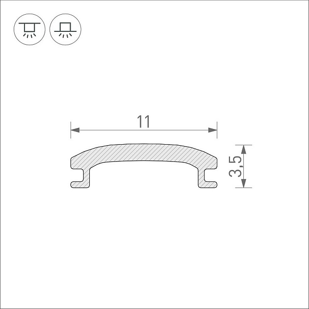 Рассеиватель Arlight Stretch-Shadow-10M Opal-PVC 040644 Фото № 2