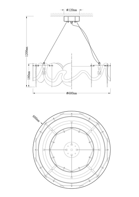 Подвесная люстра Moderli Caribbean V7071-6P Фото № 2