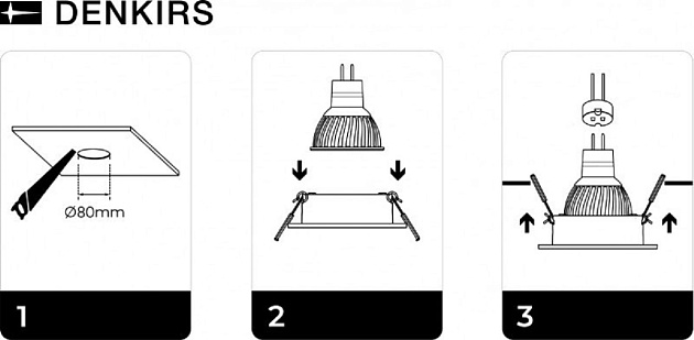 Встраиваемый светильник DK3020-WH Фото № 6
