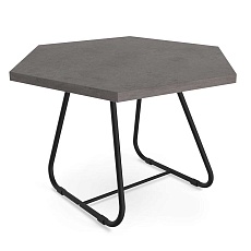 Журнальный стол Sheffilton SHT-S38/TT20 ЛДСП 70 черный муар/бетон чикаго темно-серый 8528337701