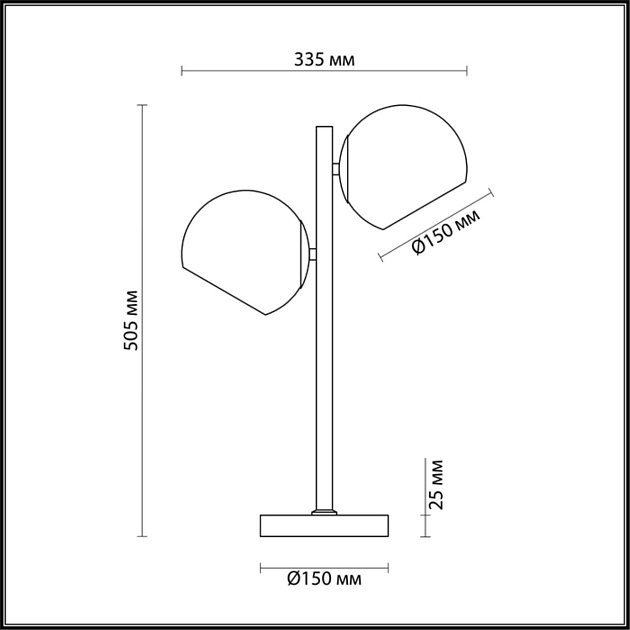 Настольная лампа Lumion Moderni Blair 3769/2T Фото № 4