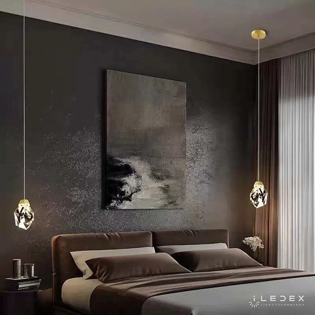 Подвесной светодиодный светильник iLedex Oxygen 9701P/1 BR Фото № 3