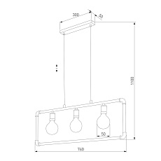 Подвесная люстра TK Lighting 4146 Hydria 1