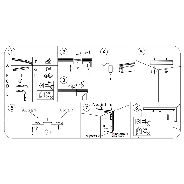 Коннектор гибкий Lightstar Linea 506157 изображение 2 Коннектор гибкий Lightstar Linea 506157 Фото № 2