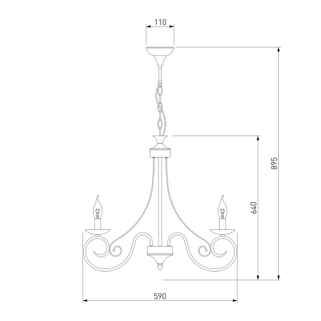 Подвесная люстра Eurosvet 22404/8 белый с золотом изображение 2 Подвесная люстра Eurosvet 22404/8 белый с золотом Фото № 2