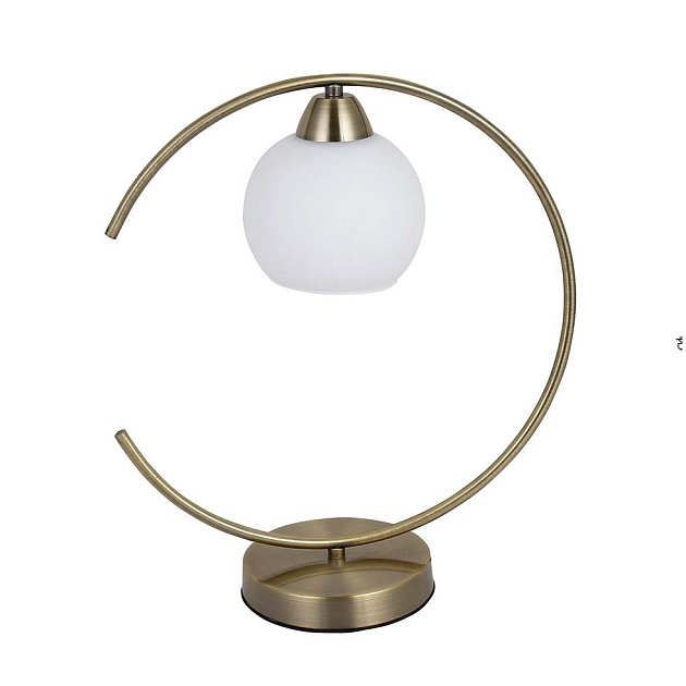 Настольная лампа ЭкономСвет 15015/1T BRS WT изображение Настольная лампа ЭкономСвет 15015/1T BRS WT Фото №