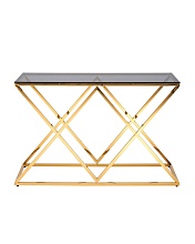 Консоль Stool Group ИНСИГНИЯ 120х40 стекло smoke сталь золото ECST-026-TG-SK (120x40) 3