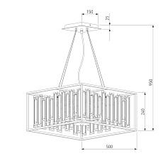 Подвесная люстра Bogates Cella 377/6 Strotskis 1