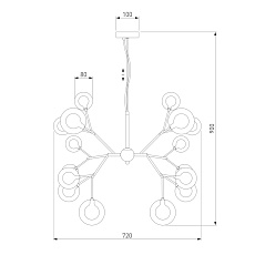 Подвесная люстра Bogates 545 1