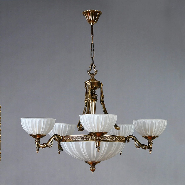 Подвесная люстра Ambiente Navarra 02228/5 PB изображение Подвесная люстра Ambiente Navarra 02228/5 PB Фото №