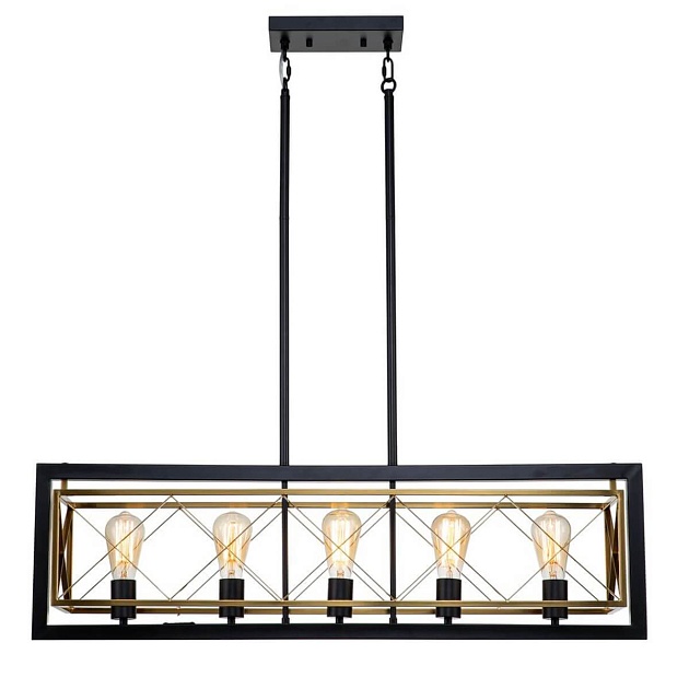 Подвесная люстра Indigo Era 10003/5R Black V000067 Фото № 