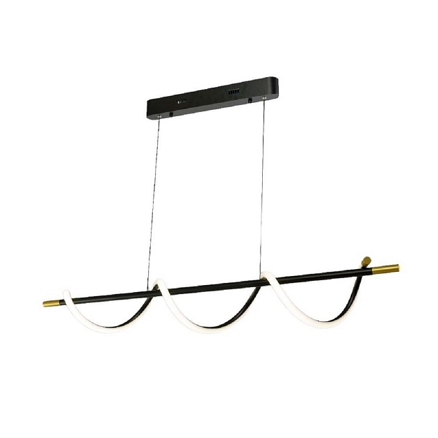 Подвесная светодиодная люстра Gerhort G51249/1BK+GD Фото № 