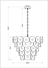 Подвесная люстра Arte Lamp Lambrusco A4069LM-13AB 1