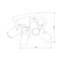 Спот TK Lighting 977 Redo White 1