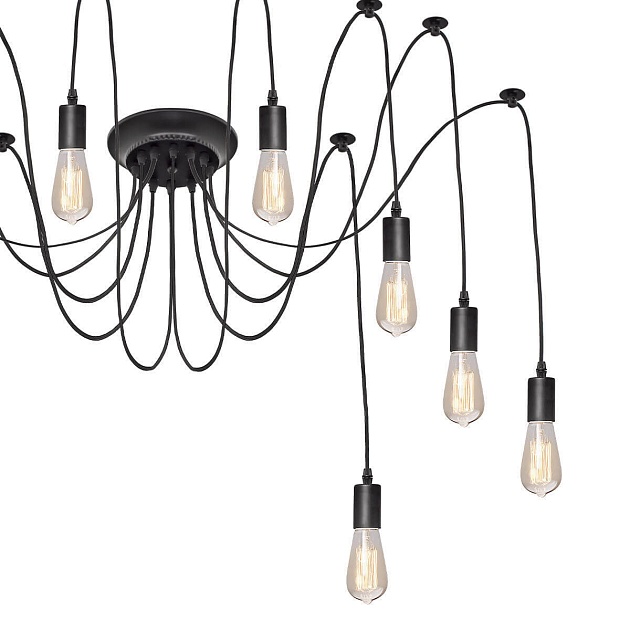 Подвесная люстра Spider Loft1162/10 изображение 3 Подвесная люстра Spider Loft1162/10 Фото № 3