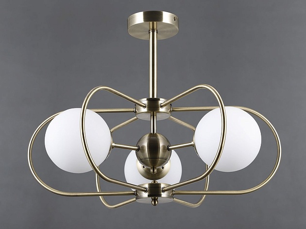 Потолочная люстра Elvan LU-39814/3-E27-BrWh Фото № 2