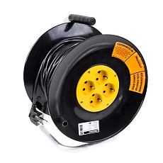 Удлинитель силовой на катушке 4 гнезда с/з 30 м 3х1 мм² STANDART PROCONNECT 11-7605