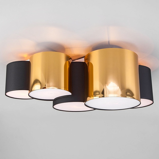 Потолочный светильник TK Lighting 3447 Mona Black/Gold изображение Потолочный светильник TK Lighting 3447 Mona Black/Gold Фото №