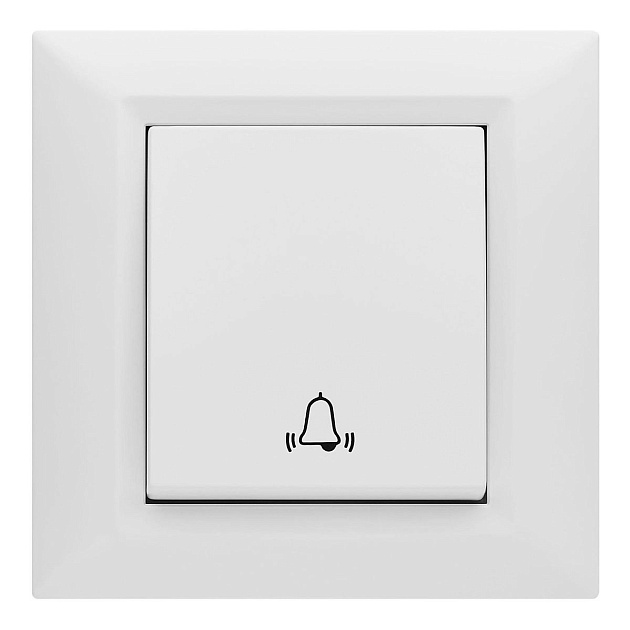 Выключатель Звонок Vesta-Electric Roma белый FVKZ010101BEL изображение Выключатель Звонок Vesta-Electric Roma белый FVKZ010101BEL Фото №