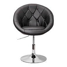 Поворотное кресло AksHome Paris черный, экокожа 57231 5