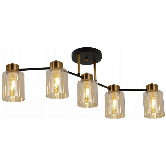 Потолочная люстра Illumico IL6111-5COU-79 BK GD Фото № 