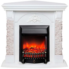 Электрокамин Realflame Athena Corner GR с очагом Fobos Lux Black 301135