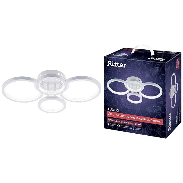 Потолочная люстра Ritter LUCIDO 51647 1 Фото № 