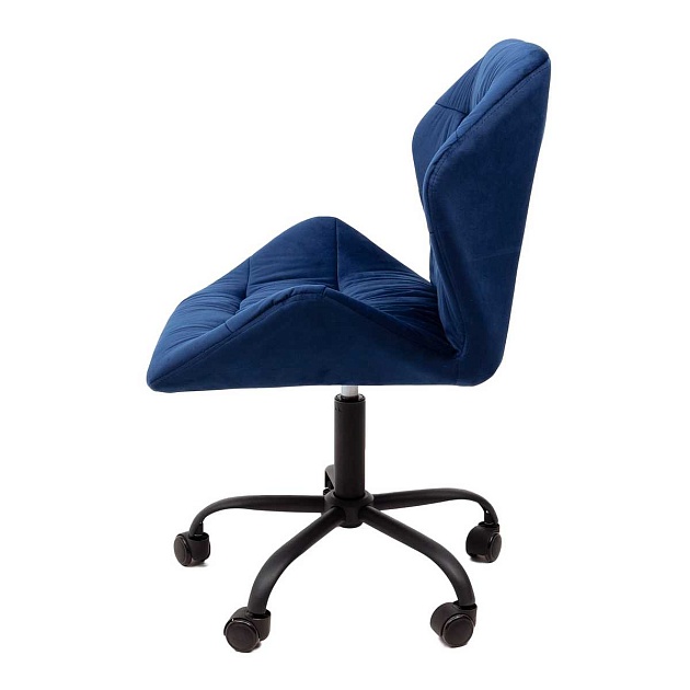 Поворотное кресло AksHome Yukon темно-синий, велюр 81485 Фото № 10