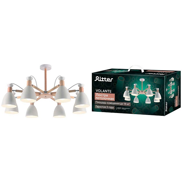 Потолочная люстра Ritter VOLANTE 52596 7 Фото № 
